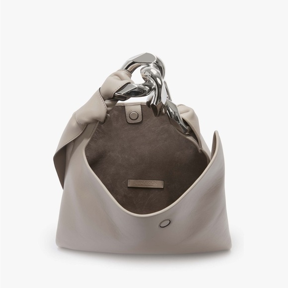 JW ANDERSON Small Chain Hobo - Leather Shoulder Bag - Picture 4 of 7